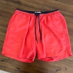 Trunks red men’s swim shorts medium